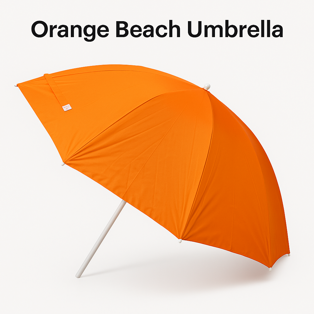 180cm Beach Umbrella Sun Shade – 150cm Wide Outdoor XL Size -NEW