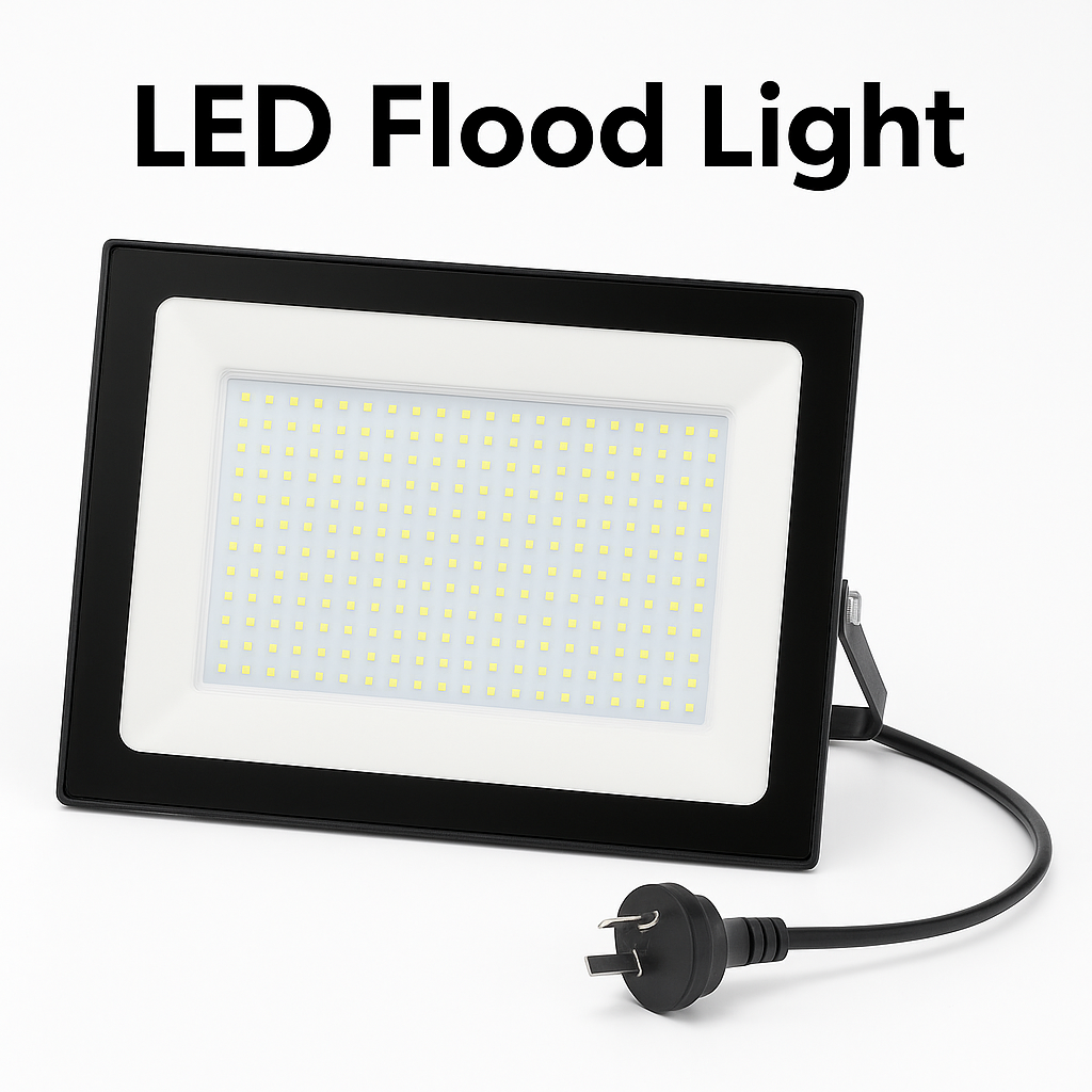 LED Flood Light 300W IP66 Outdoor Spotlight 240V Cool White AU Plug-NEW