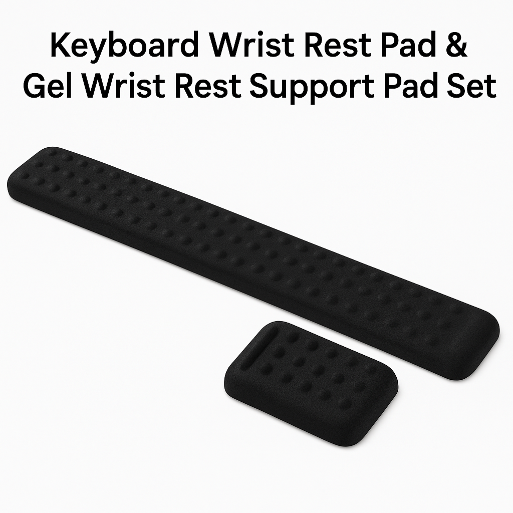 Ergonomic Keyboard Wrist Rest Pad & Gel Mouse Wrist Support Set-NEW