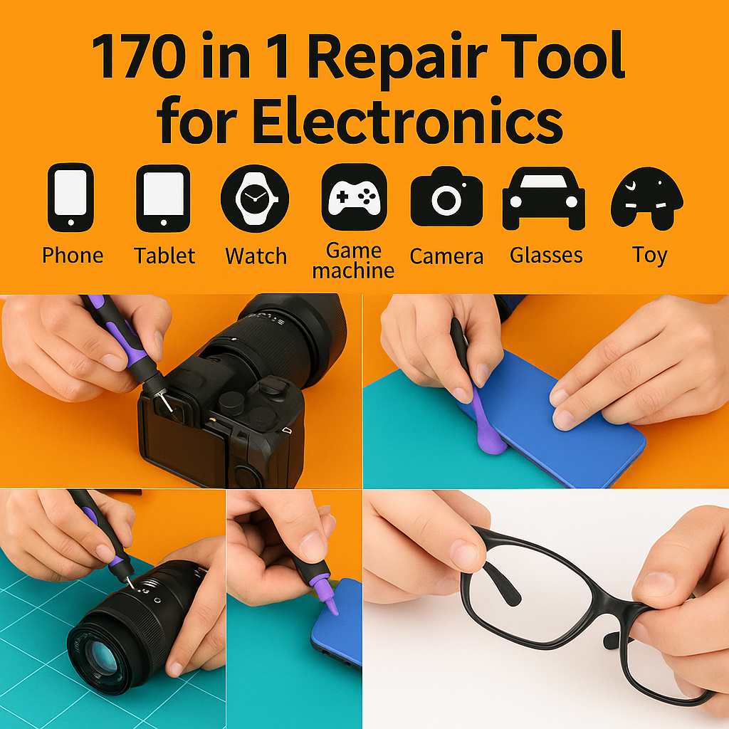 170-in-1 Precision Screwdriver Set: Electronics Repair Tool Kit