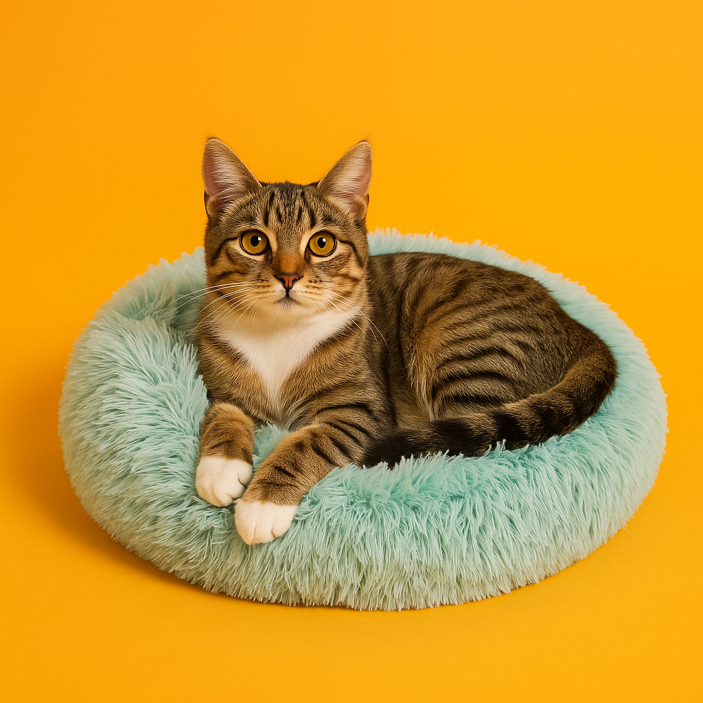 Dog Calming Pet Bed Large 90cm– Anti-Anxiety Plush Bed New