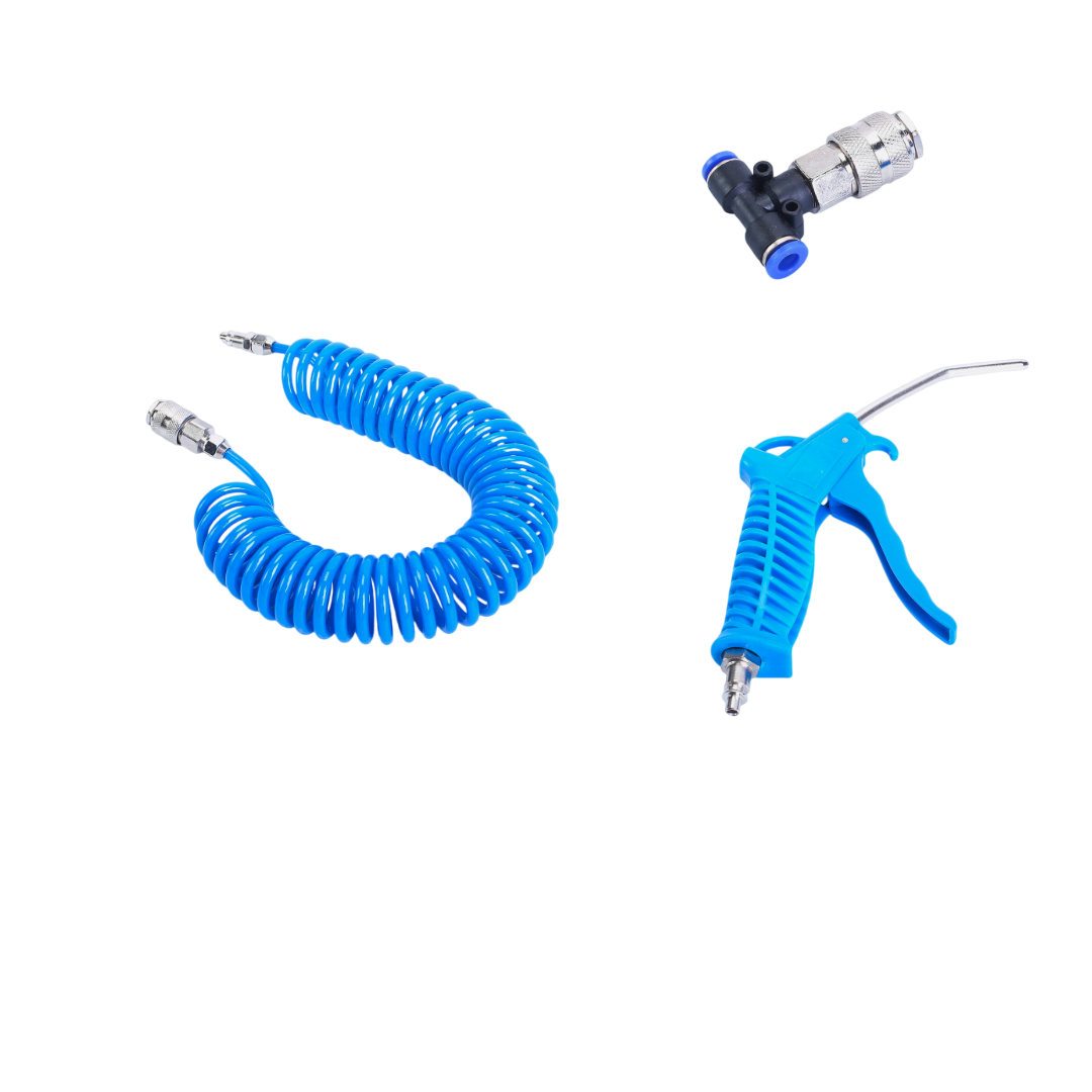 Heavy Duty Air Blower Duster Gun with 5 Meter PU Coiled Hose – Compressed Air Cleaning Tool-NEW