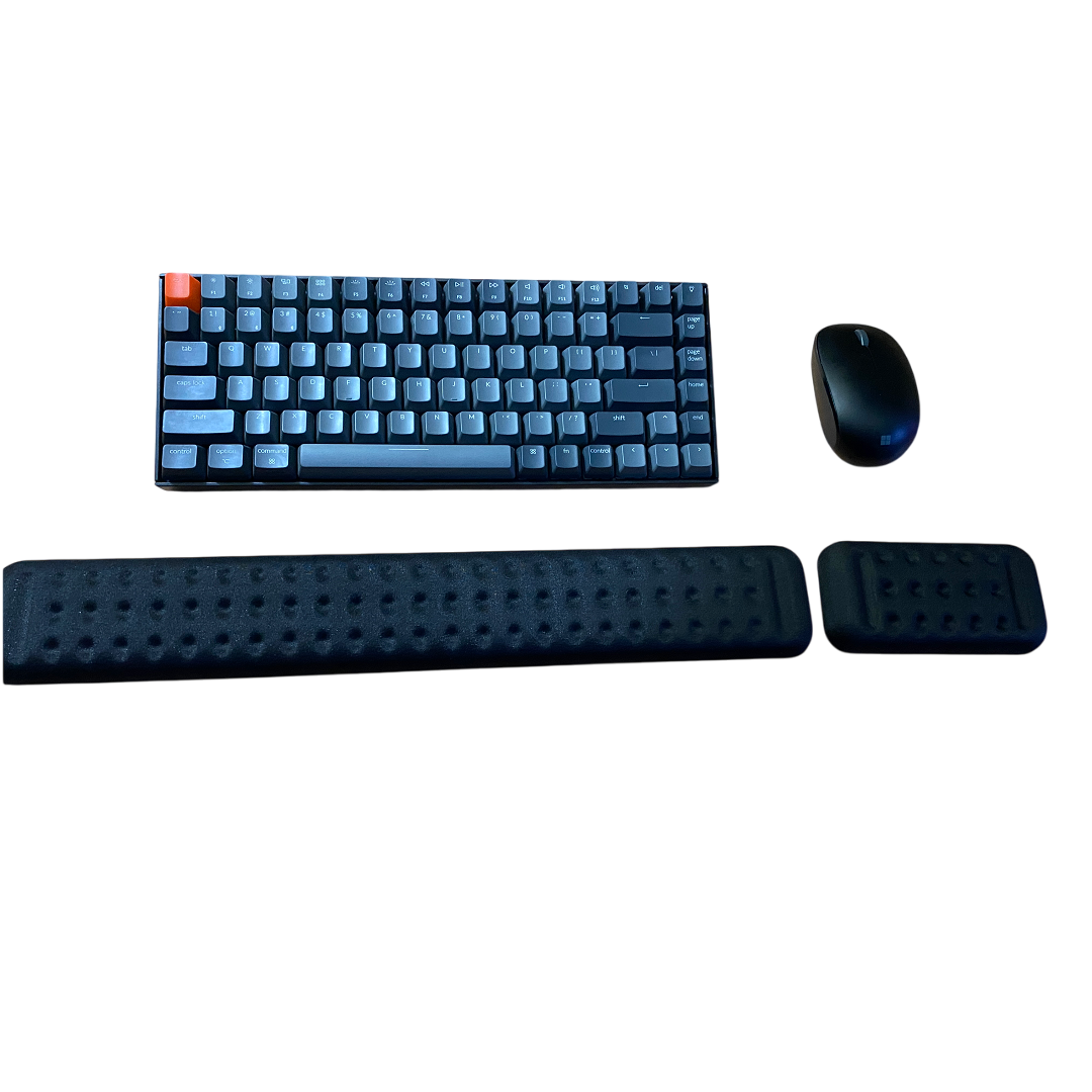 Ergonomic Keyboard & Mouse Wrist Rest Set – Gel Wrist Support