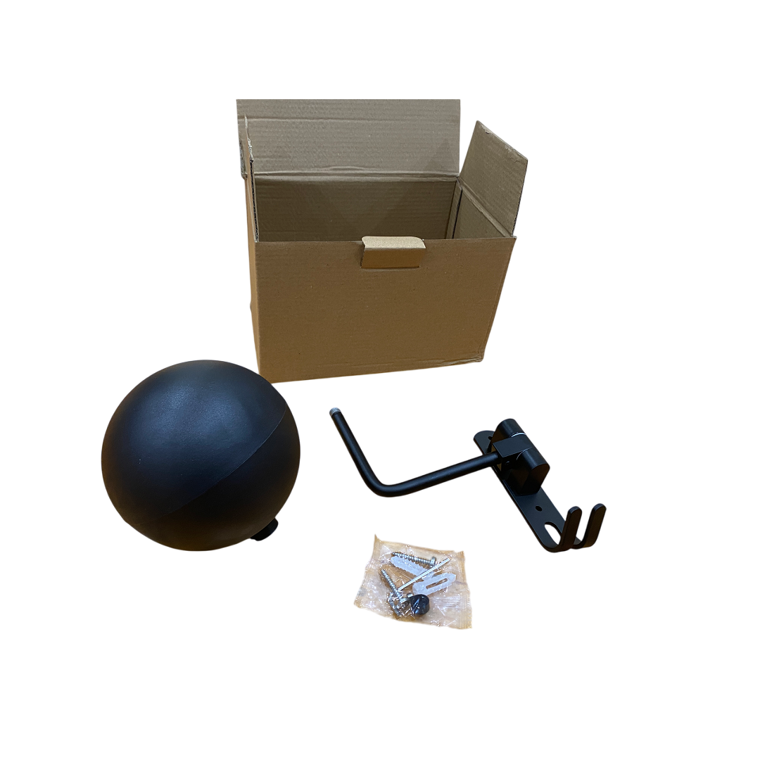 Motorcycle Helmet Holder Stand Hanger Rack with 2 Hooks – Wall Mounted Rotatable Helmet & Jacket Organizer-NEW