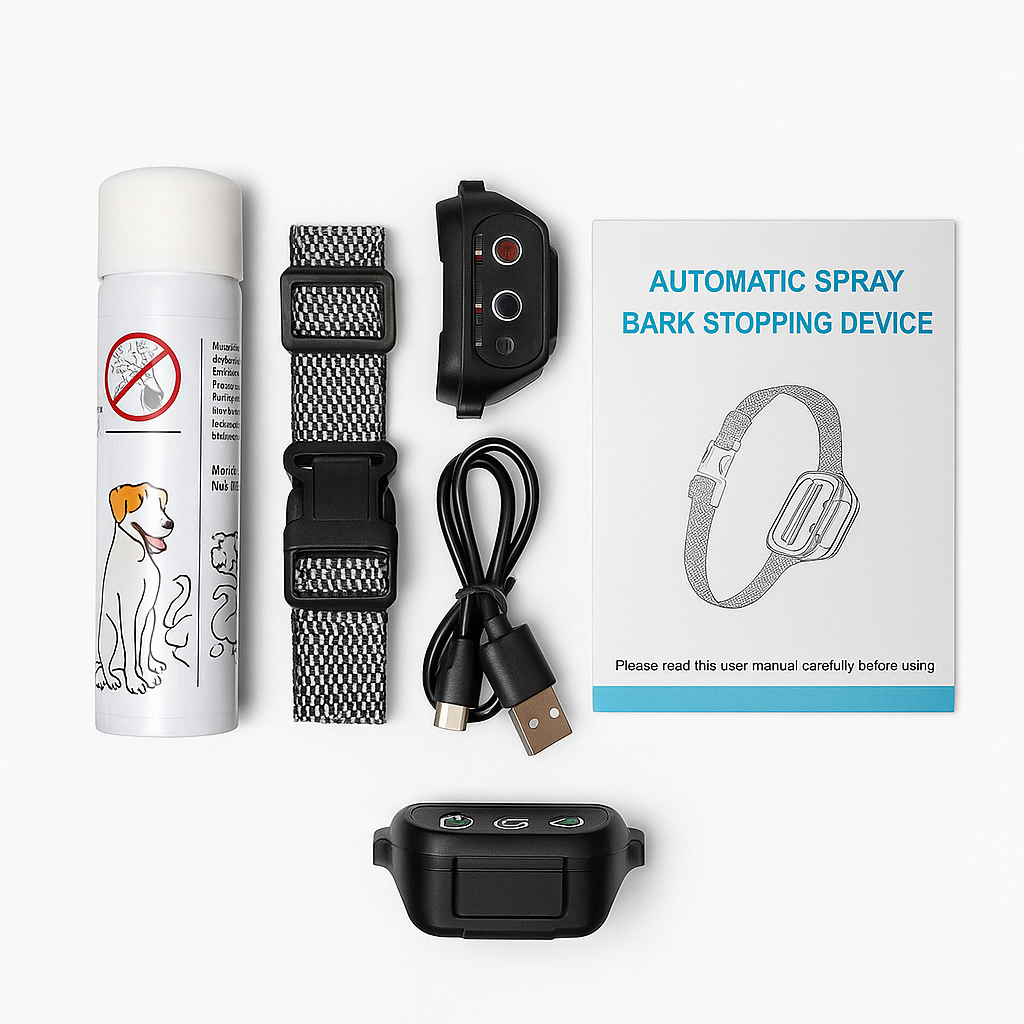 Anti Bark Dog Citronella Spray Collar Rechargeable-NEW