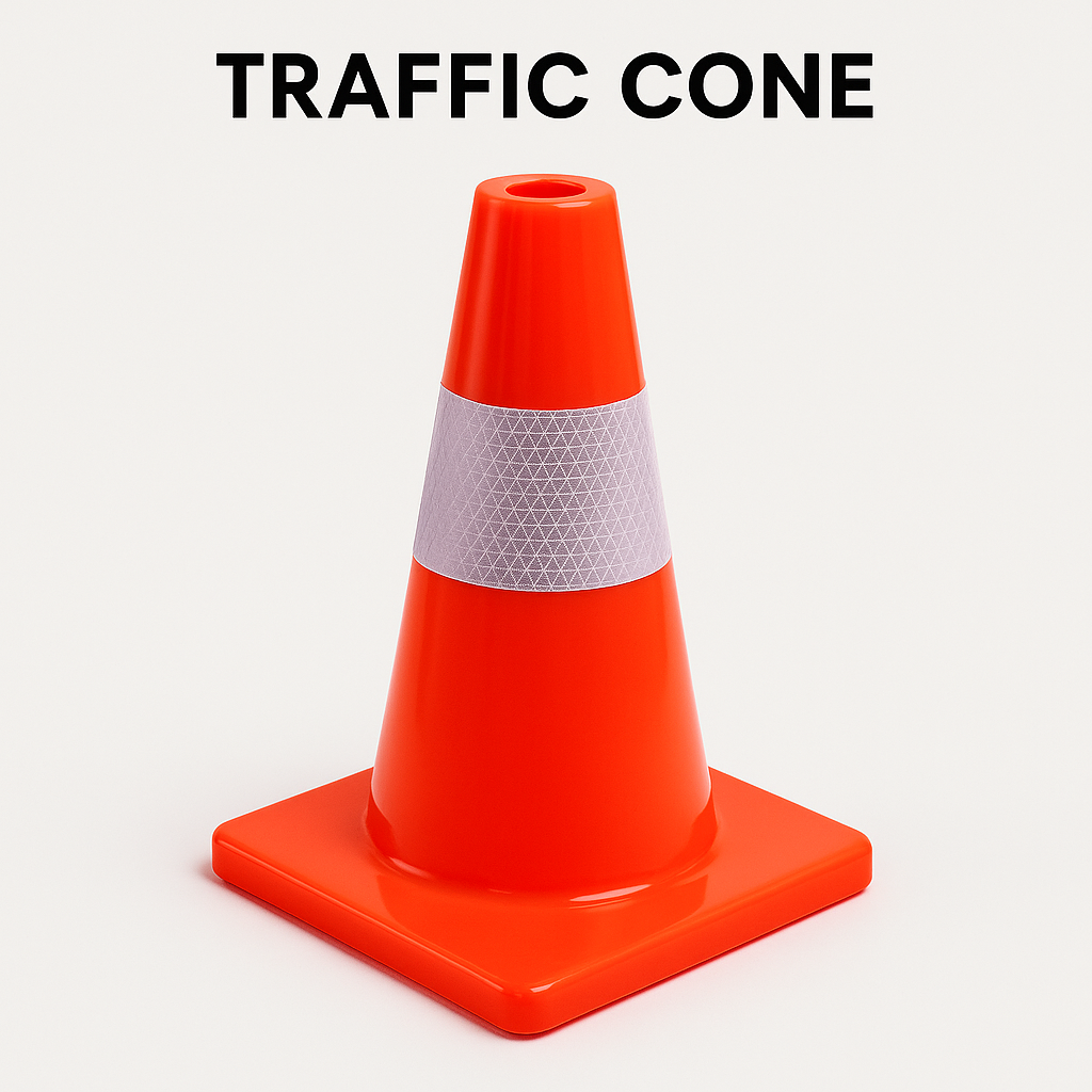 5pcs 45cm Reflective Traffic Safety Cones-NEW