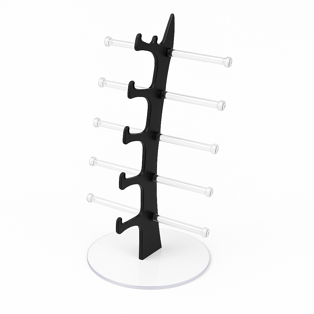 5 Pair Rack Show Sunglasses Glasses Display Stand Holder Plastic-New