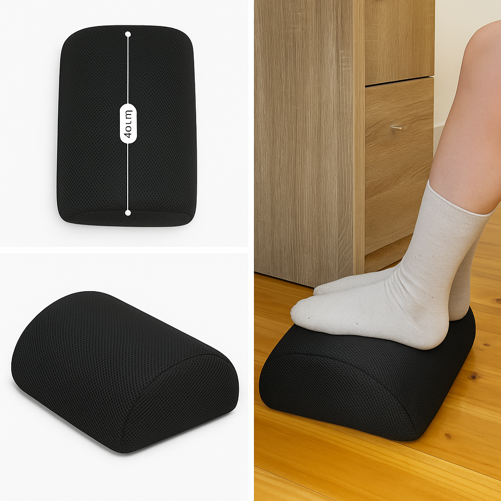S.E. Foot Rest Stool Adjustable Foot Pad Foam Pillow-NEW