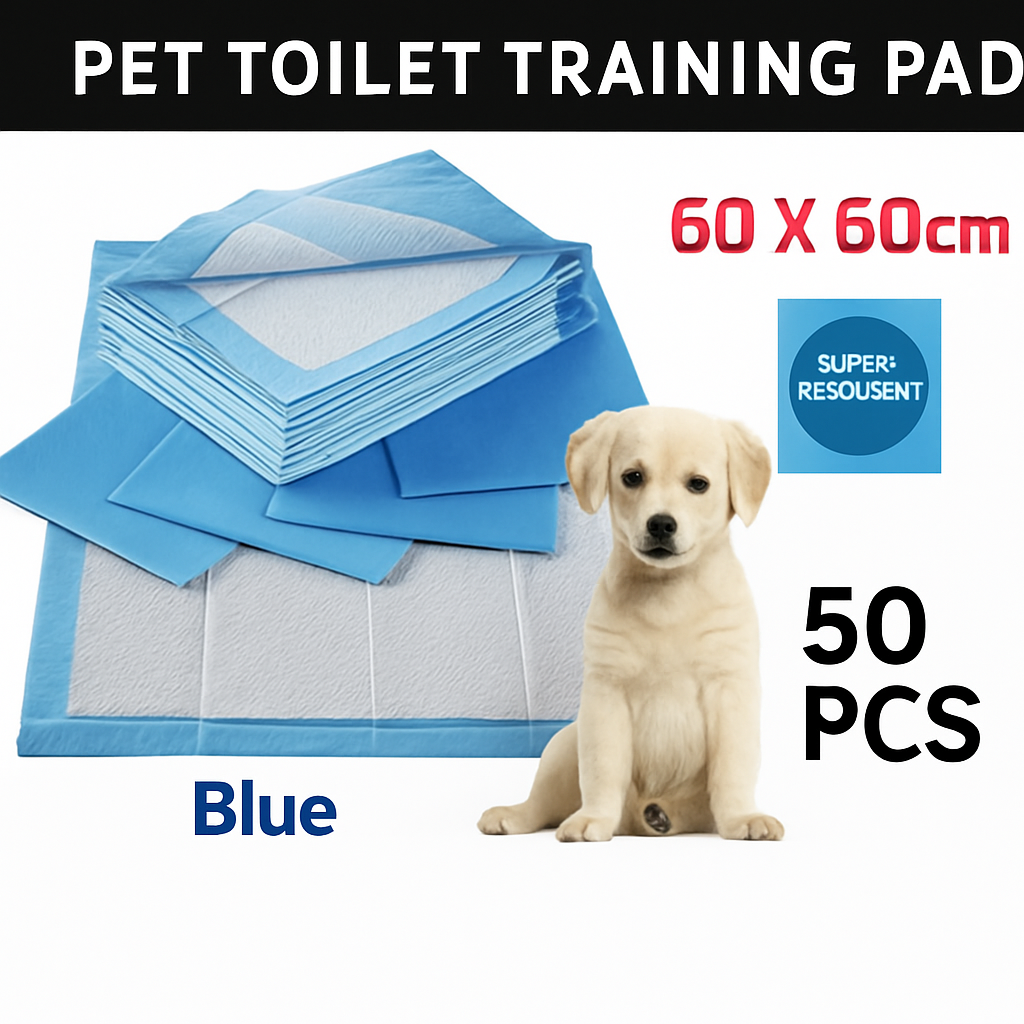 Puppy Training Pads 60x60cm – Super Absorbent Pet Toilet Pads (50/100/200PCS)-New
