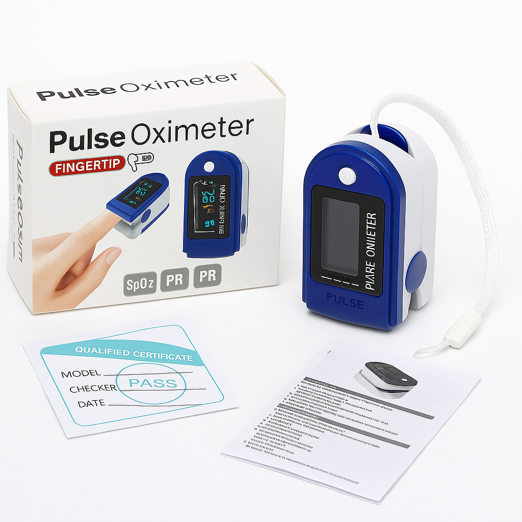 Professional Finger Pulse Oximeter Blood Oxygen Saturation Heart Rate Monitor-NEW