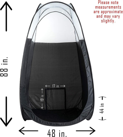 Spray Tan Tent Pop Up Sunless Body Tanning Sun Care Portable Carry Bag Black New