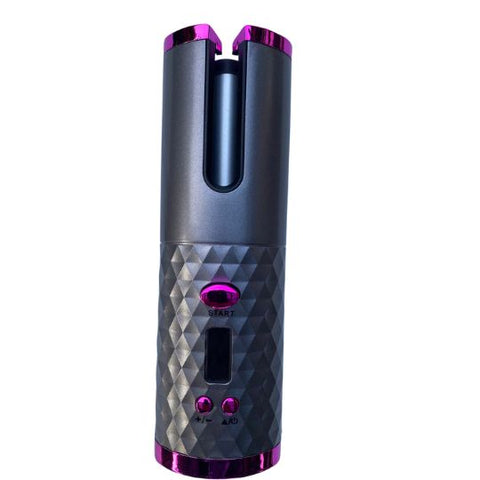 LCD Cordless Auto Rotating Hair Curler Hair Waver Curling Iron Wireless Ceramic