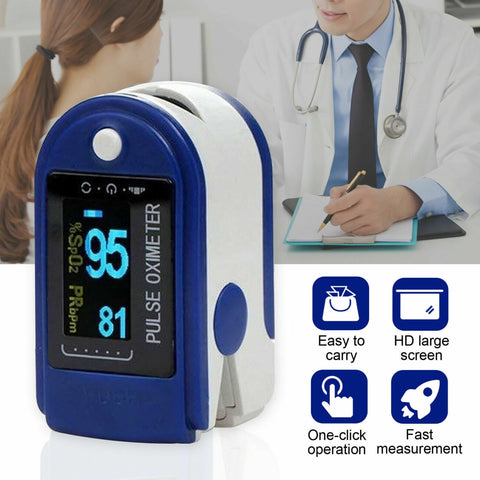 Professional Finger Pulse Oximeter Blood Oxygen Saturation Heart Rate Monitor AU