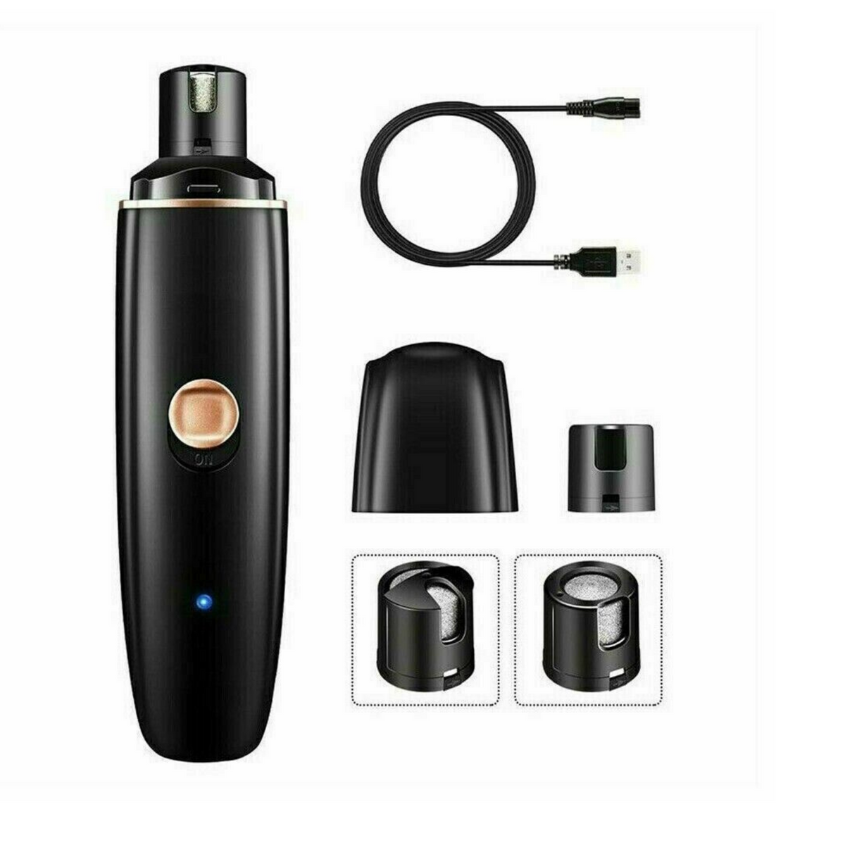 Rechargeable Electric Dog Toe Nail Grinder Pet Cat Claw Grooming Clipper Trimmer