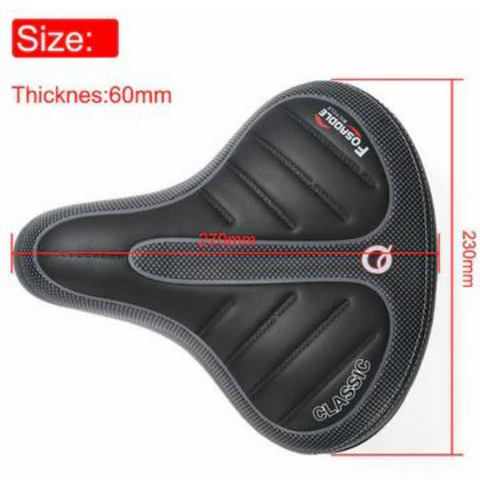Wide Big Bum Bike Bicycle Gel Cruiser Comfort Saddle Seat Sporty Soft Cushion