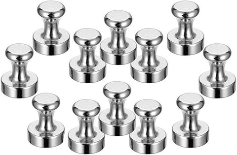 12 PCS Pins Whiteboard Neodymium Magnetic Crafts Fridge Magnets Mini Push Strong