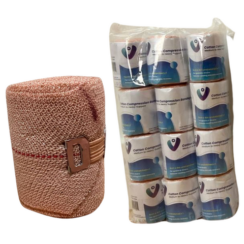 12 pack (6CMx4M)Heavy Elastic Crepe Compression Bandages Strains Sprains AU