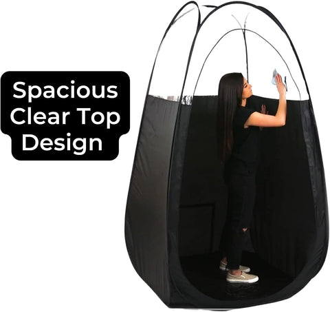 Spray Tan Tent Pop Up Sunless Body Tanning Sun Care Portable Carry Bag Black New
