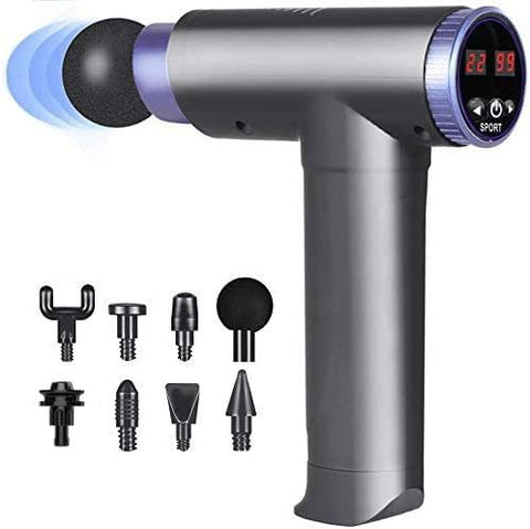 8 Heads Massage Gun Percussion Vibration Muscle Relaxing Therapy Deep Tissue