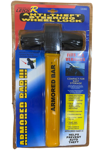 Car Steering Wheel Lock Security Safe Anti-theft Steer Lock Tools W/ 2 Keys