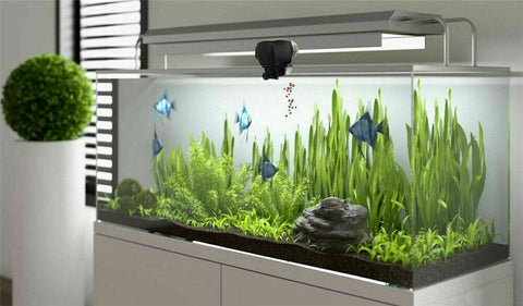 1xAquarium Auto Timer Dispenser Automatic Fish Food Feeder Pet Feeding Tank Pond
