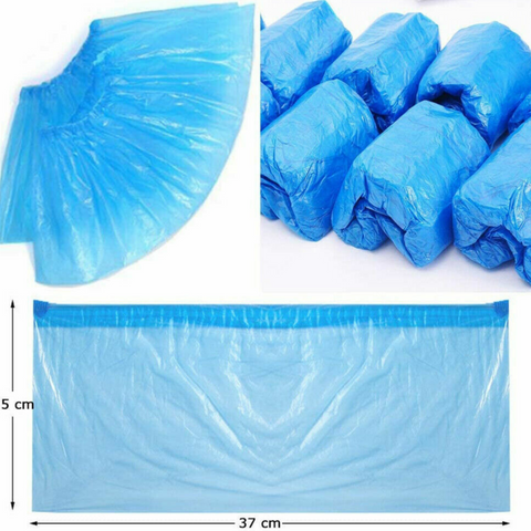 100-500x Disposable Plastic Shoe Covers Rain Overshoes Protector Waterproof