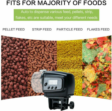 1xAquarium Auto Timer Dispenser Automatic Fish Food Feeder Pet Feeding Tank Pond