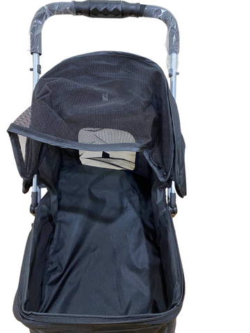 Pet Stroller Dog Cat Cage Carrier Travel Pushchair Foldable Pram 4 Wheels