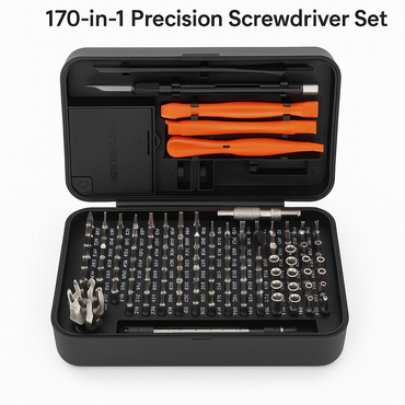 170-in-1 Precision Screwdriver Set – Electronics Repair Tool Kit (Black & Purple)-NEW