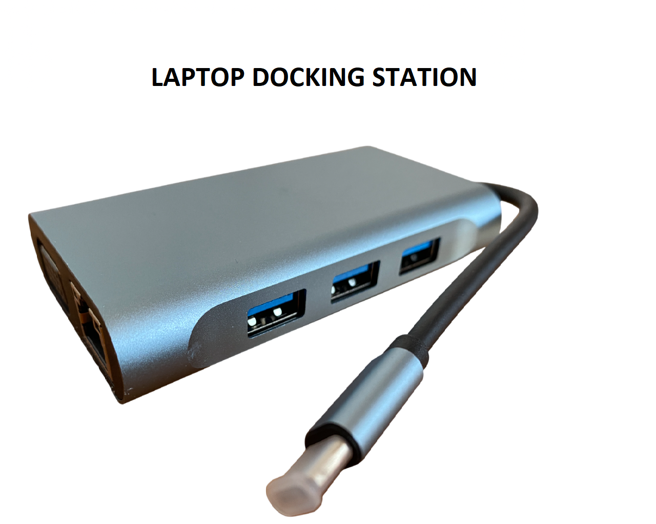 8 IN 1 USB-C Laptop Docking Station | PD, USB 3.0, 4K HDMI, VGA, SD/TF Hub-New