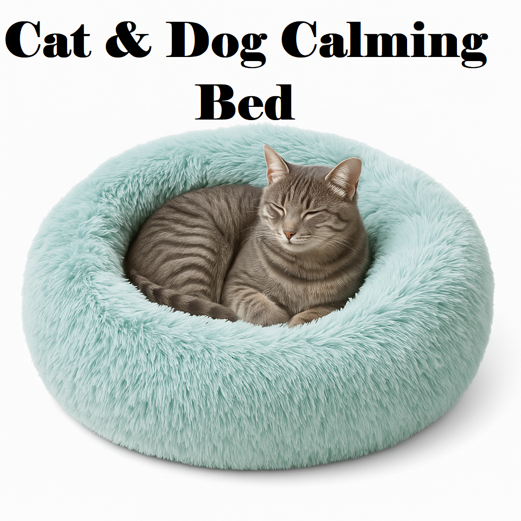 Dog Calming Pet Bed Large 90cm– Anti-Anxiety Plush Bed New