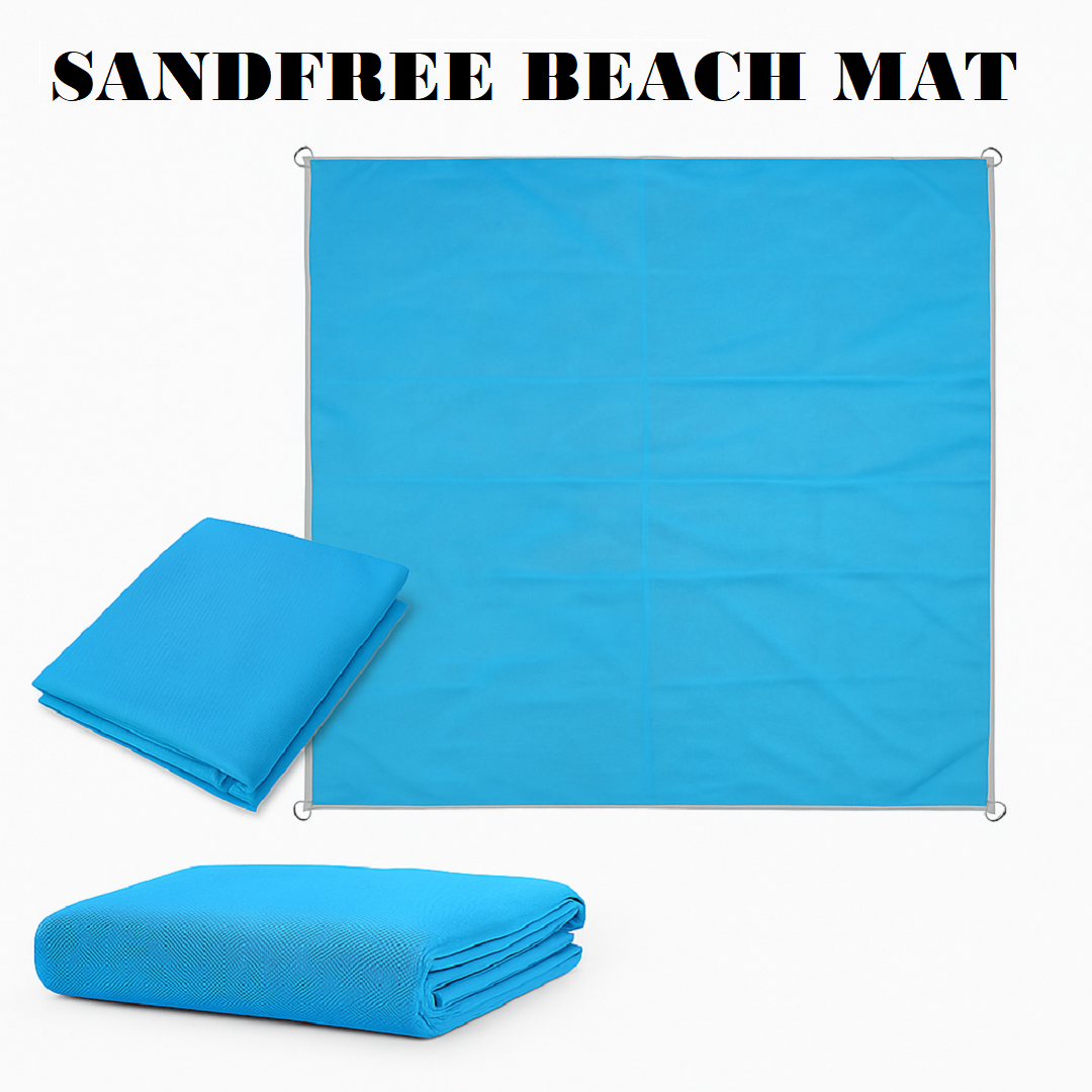 Sand Free Beach Mat – 200×200cm Sand Proof Outdoor Picnic Blanket-NEW