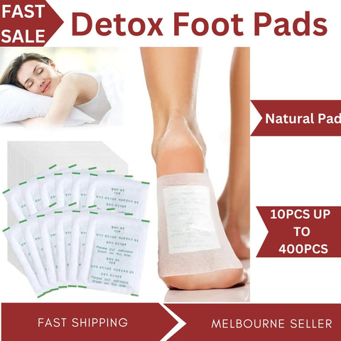 Upto400 Pack Detox Foot Patches Pads Natural plant Toxin Removal Sticky Adhesive
