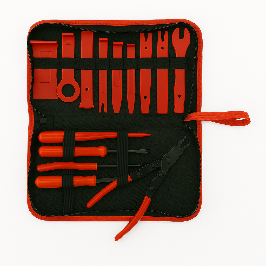45PCS Car Trim Removal Tool Kit – Auto Interior Pry Bar, Dash, Door Panel Set -New