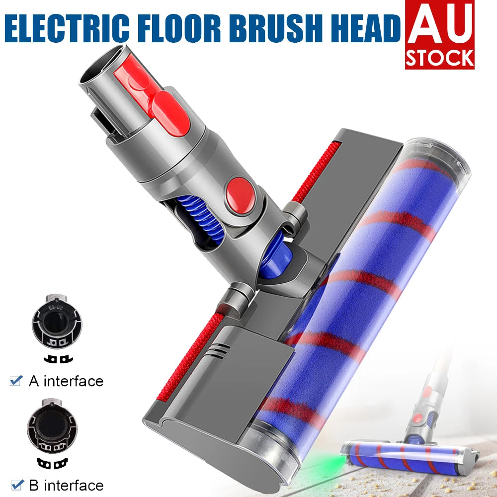 Electric Soft Roller Floor Brush Head Replacement for Dyson V7 V8 V10 V11 Vacuum – AU Stock-NEW