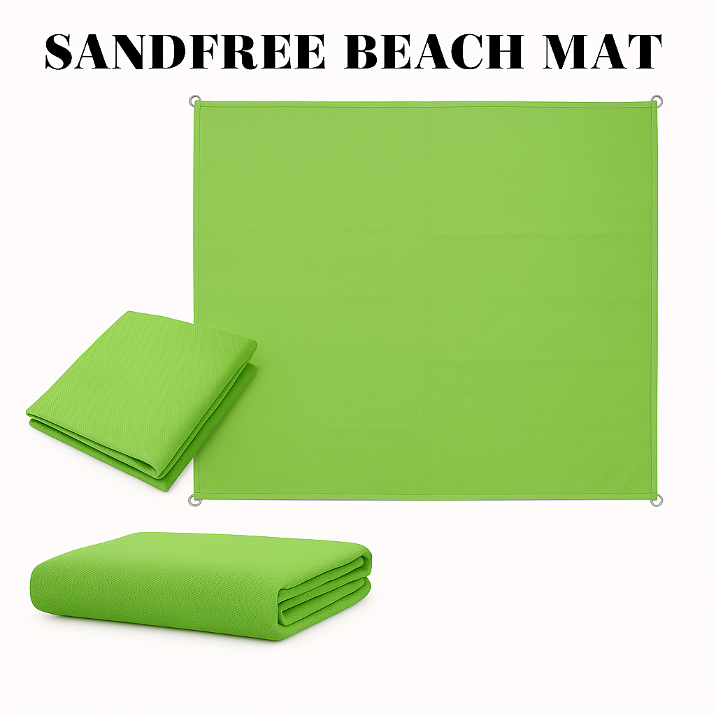 Sand Free Beach Mat – 200×200cm Sand Proof Outdoor Picnic Blanket-NEW