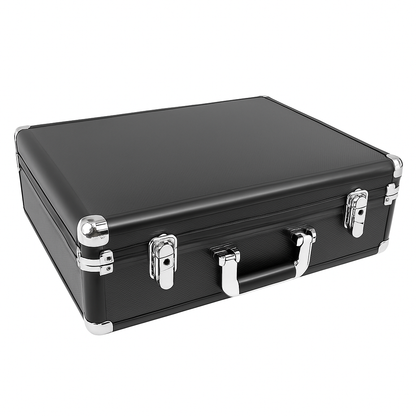 Camera Aluminium Hard Case with Foam Insert & Carry Strap – Large & Lockable-NEW