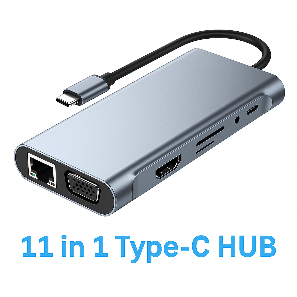 11 in 1 Laptop Docking Station Type-C HUB-NEW