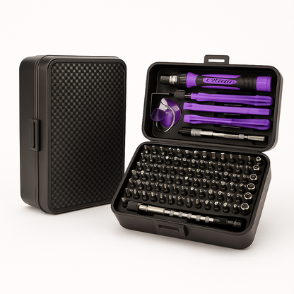 170-in-1 Precision Screwdriver Set – Electronics Repair Tool Kit (Black & Purple)-NEW