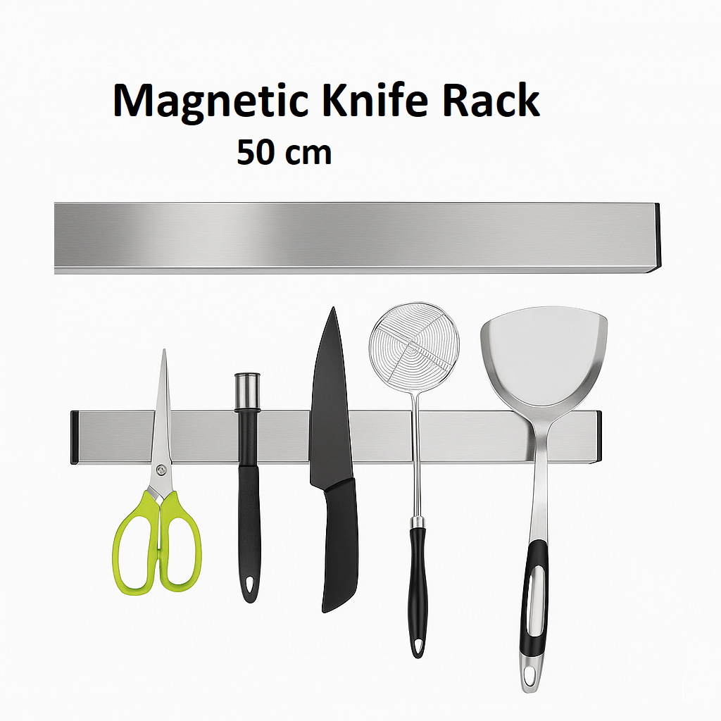 Stainless Steel Magnetic Knife Holder Rack 50cm-NEW