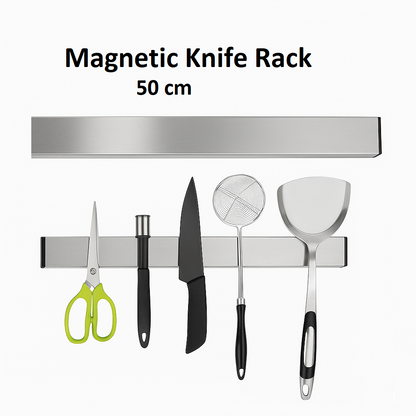 Stainless Steel Magnetic Knife Holder Rack 50cm-NEW
