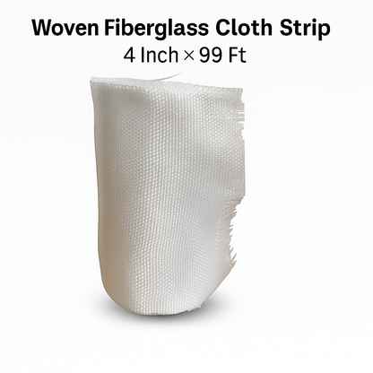 30M x 15CM Woven Fiberglass Cloth Tape | Glass Fiber Mesh Joint Plain Weave E-Glass-NEW