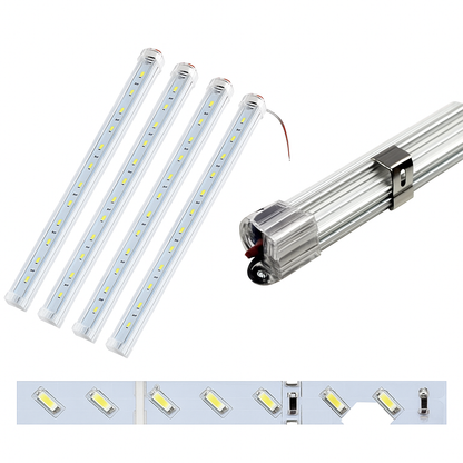 4x 50CM 12V 8520 LED Strip Light Bar Dimmable Caravan 4WD Camping Boat Fishing-NEW