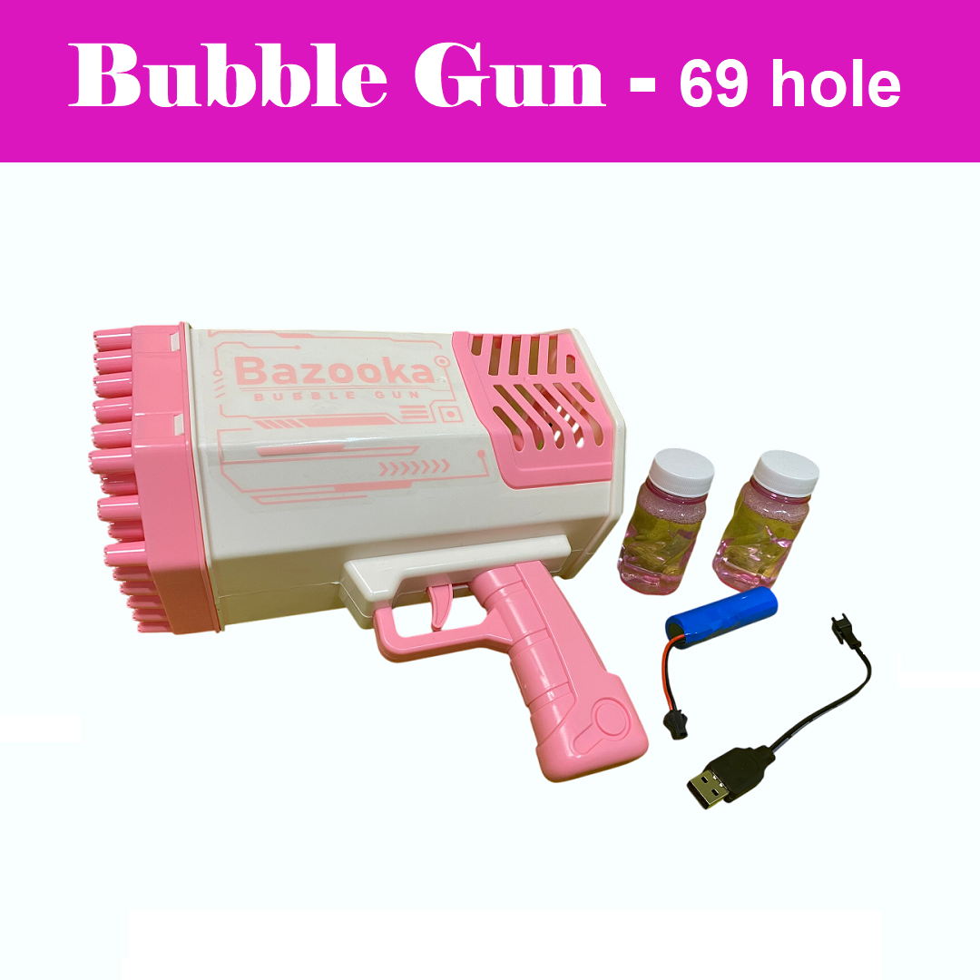 69-Hole Electric Bubble Gun for Kids | Automatic Bubble Blaster Toy-NEW
