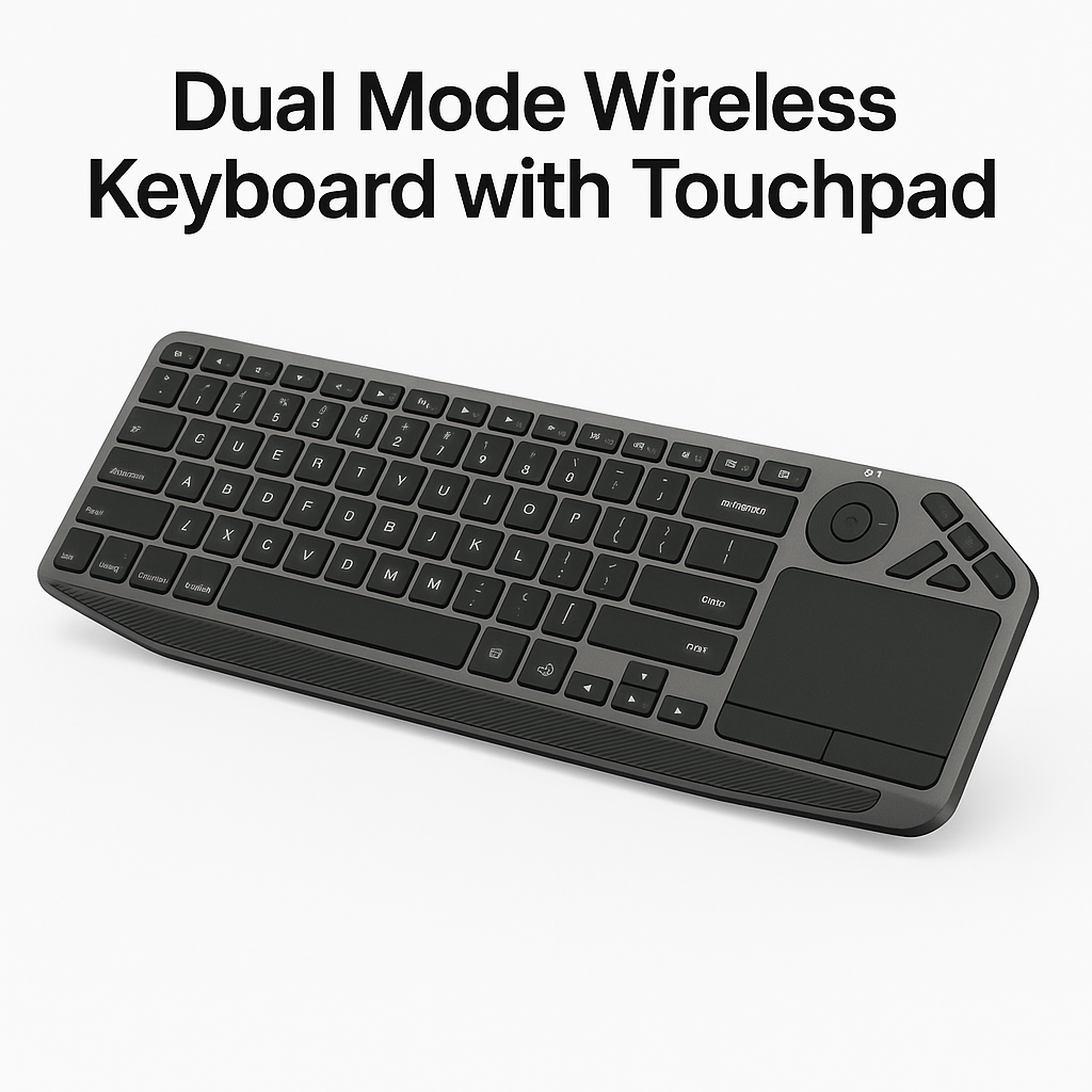 2.4G Wireless Backlit Touchpad Keyboard for Smart TV, Tablets & PC-NEW