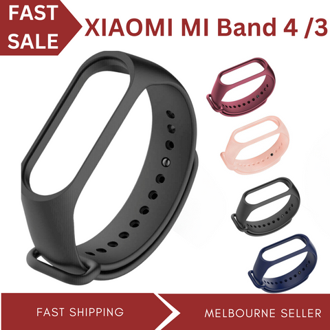 Silicone Wrist Strap Replacement Watchband Smart Bracelet for Xiaomi Mi Band 3&4