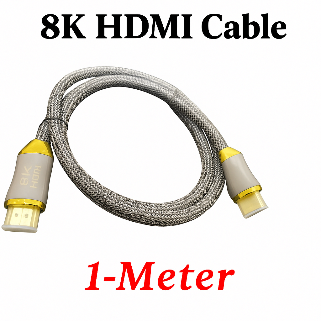 8K HDMI 2.1 Braided Cable-New