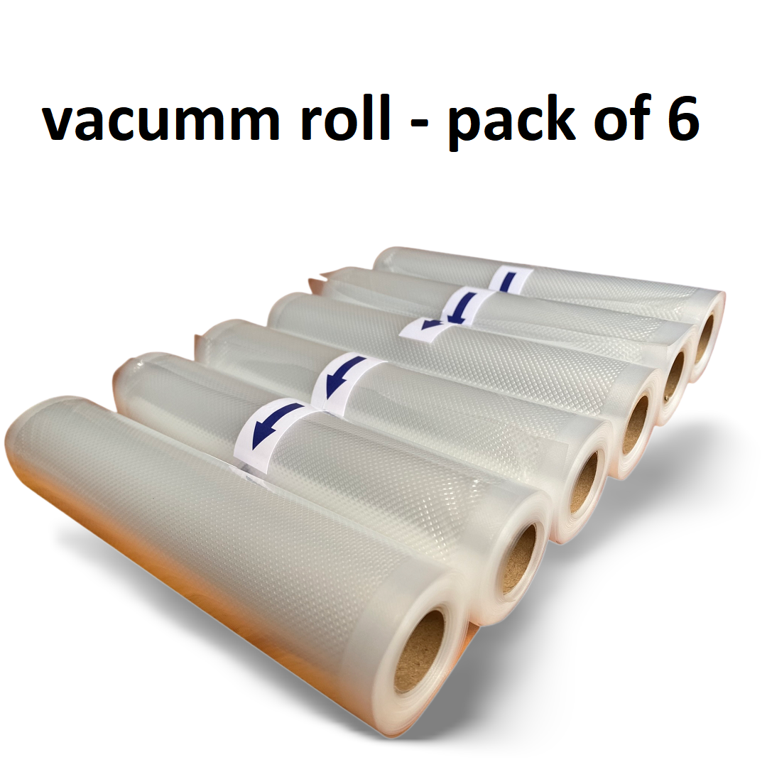 Vacuum Sealer Rolls – Pack of 6 (20 cm, BPA-Free Food Storage)-NEW