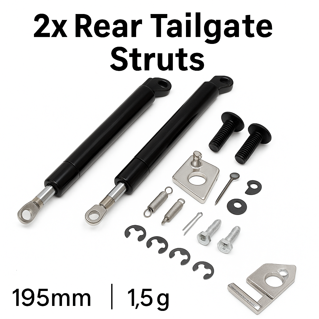 2X Rear Tailgate Struts – Slow Down Gas Damper for Ford Ranger PX / Mazda BT50-NEW