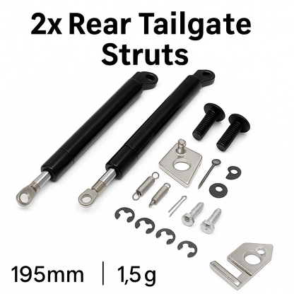 2X Rear Tailgate Struts – Slow Down Gas Damper for Ford Ranger PX / Mazda BT50-NEW